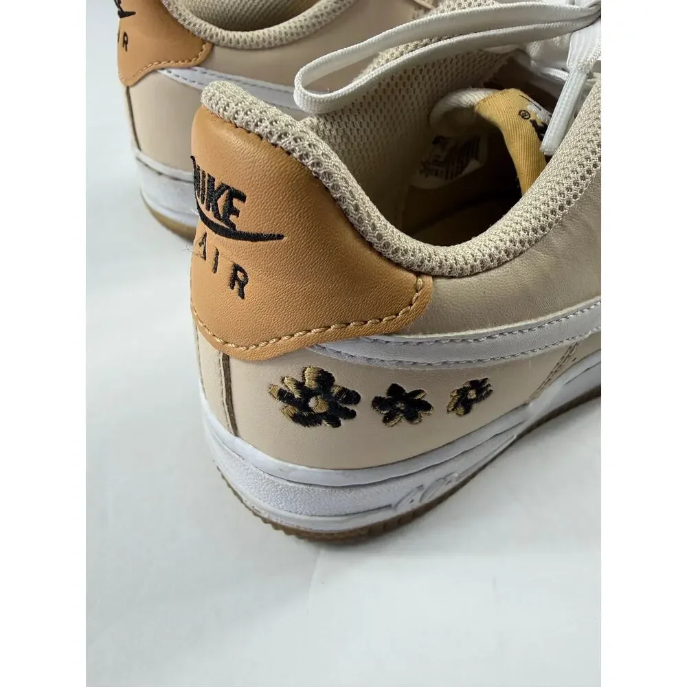 Nike Air Force 1 Low SE Floral Sanddrift Sneakers 4.5 Kids Women’s 6